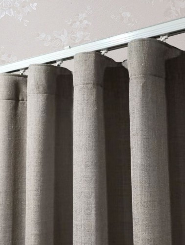 Customised S Wave Filtering Curtain - Cobargo Linen Texture 